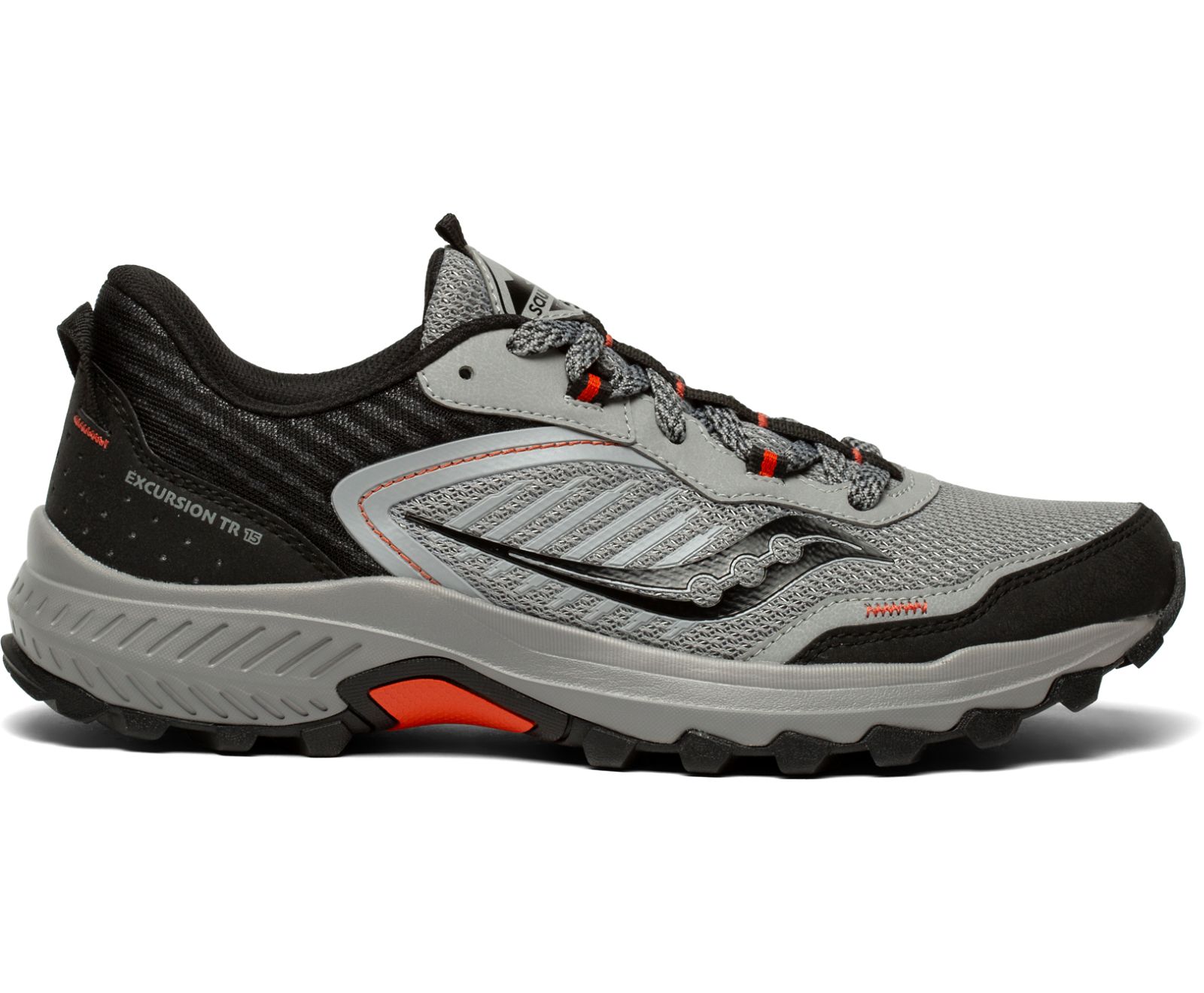 Tenis Para Trail Running Saucony Excursion Tr15 Hombre Negros Grises | México 577TCEV